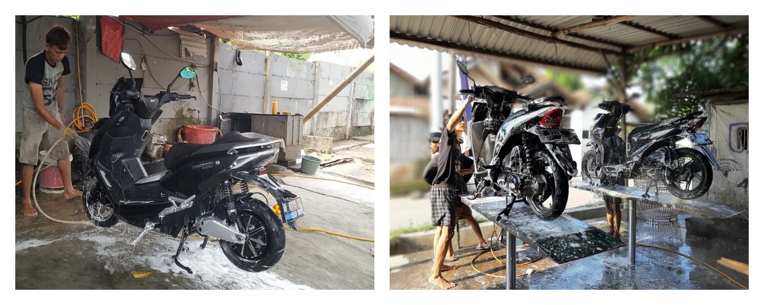 Cuci Motor Lapangan: Sentuhan Profesional di Trenggiling Barat